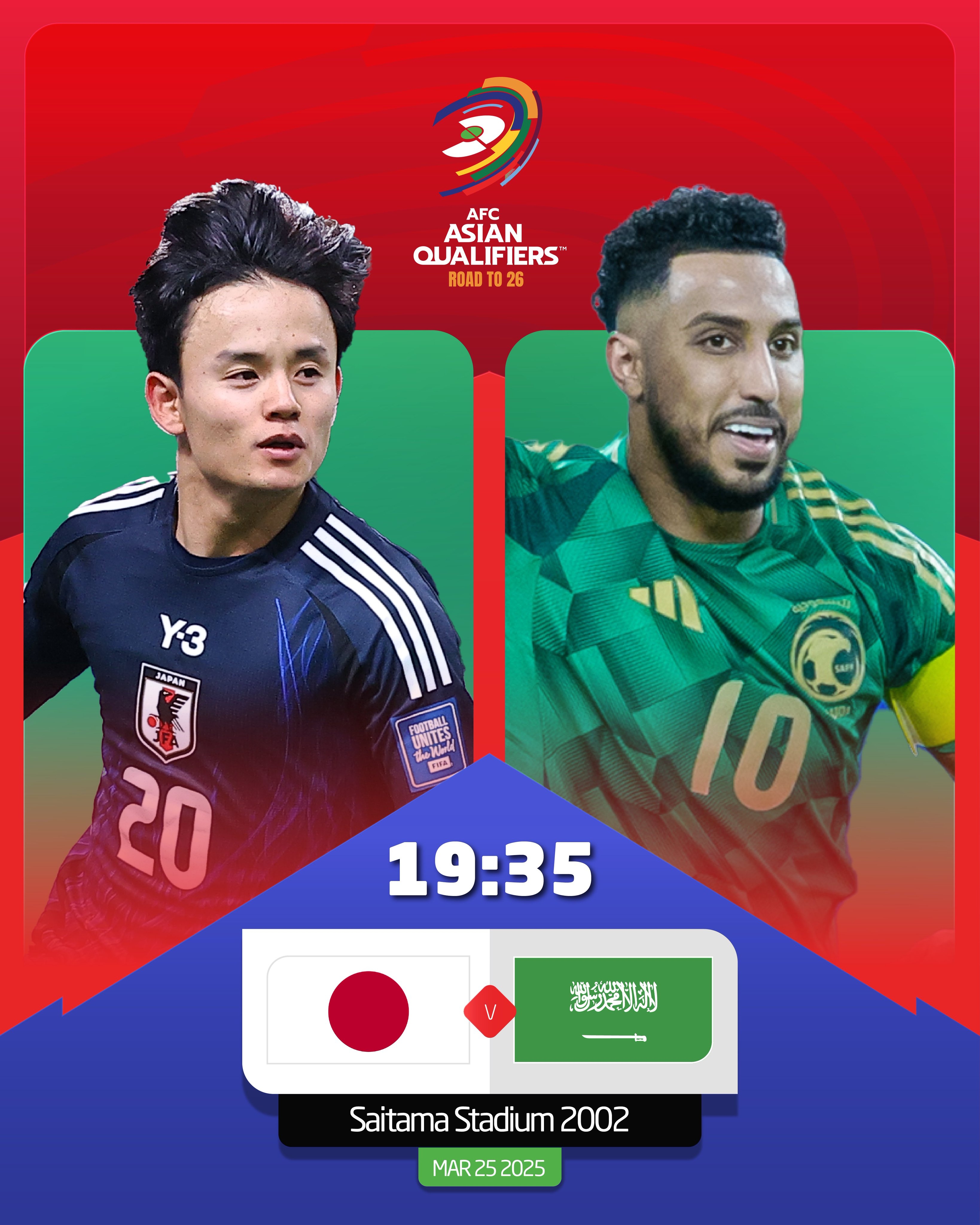  日本vs沙特首發(fā)：久保建英、前田大然、遠(yuǎn)藤航出戰(zhàn)，多薩里先發(fā)
