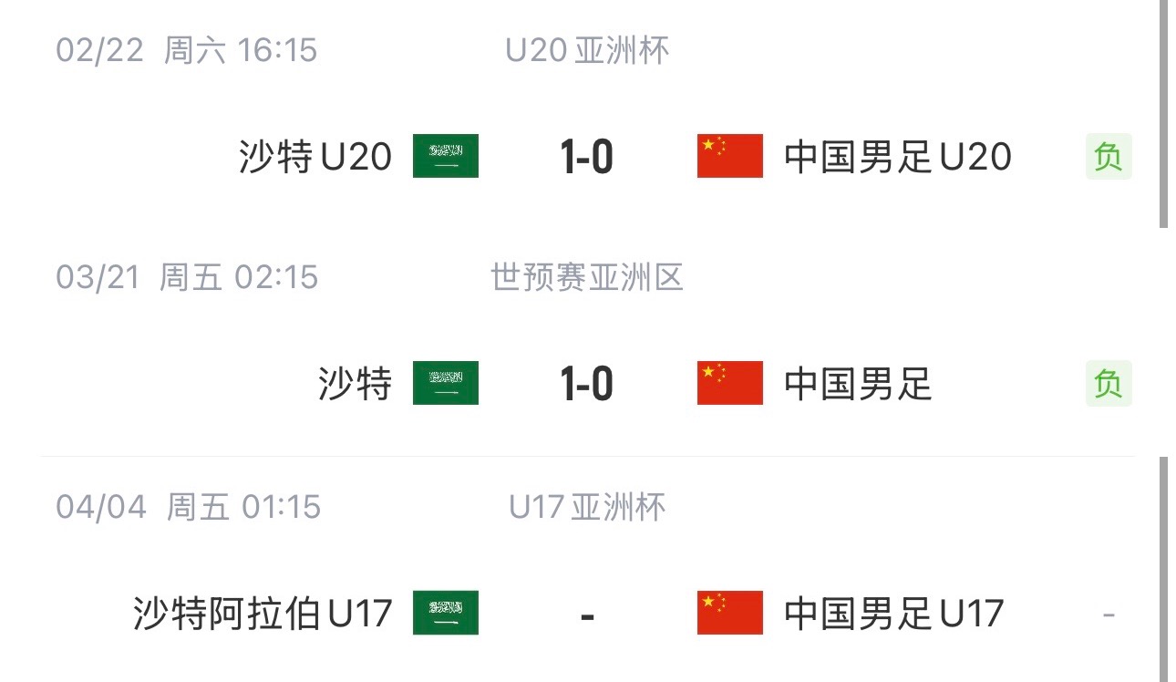  國(guó)字號(hào)三遇沙特！國(guó)少U17亞洲杯首戰(zhàn)對(duì)陣沙特，此前國(guó)足&國(guó)青均負(fù)